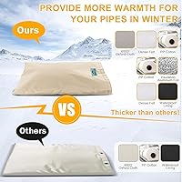 Vista 5 de Cubierta para prevención de reflujo aislada (5˚F) con tela gruesa de 7 capas, 14" de ancho x 18" de alto con capa de papel de aluminio cubierta