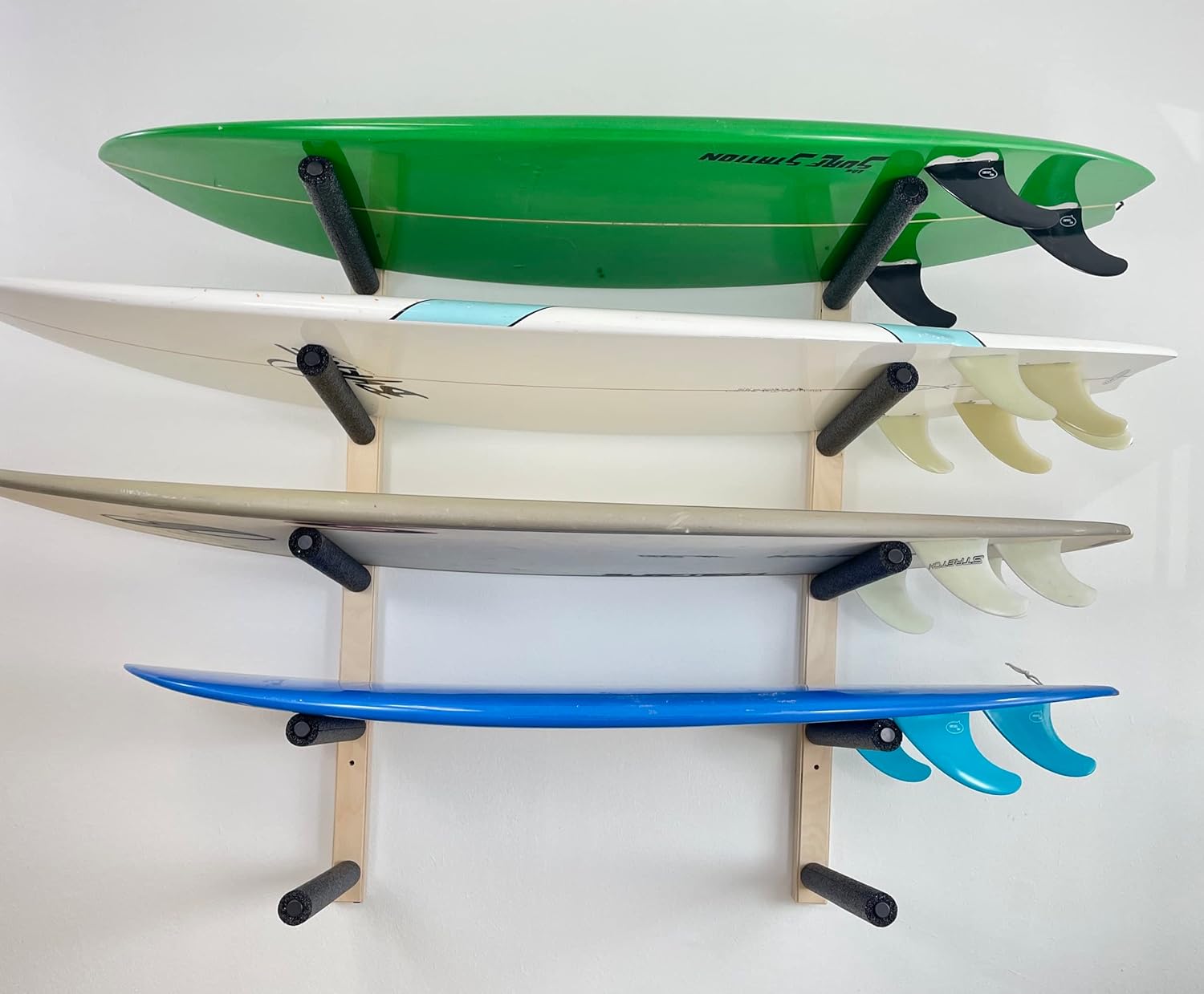 Surfboard Wall Rack - Holds 5 Boards