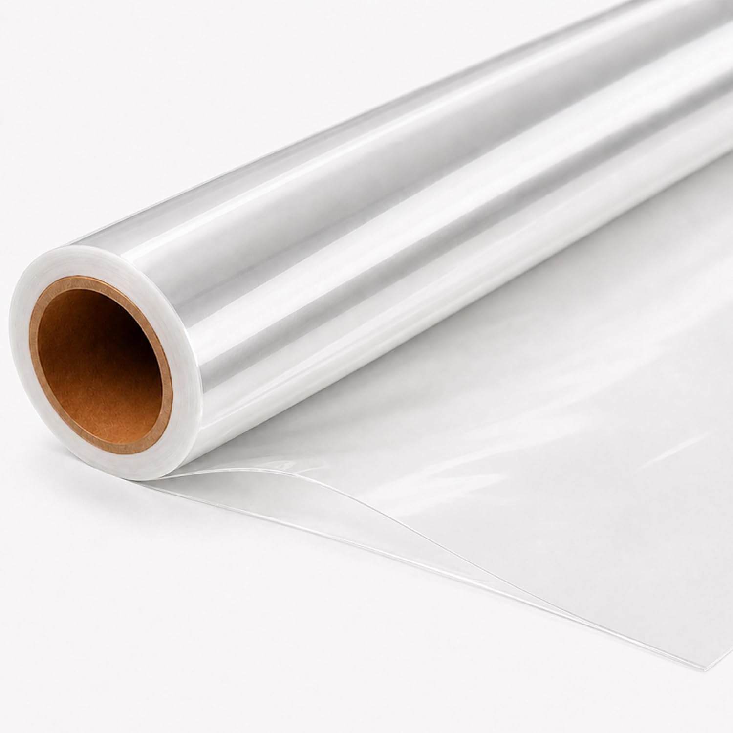 volila Clear Cellophane Wrap Roll (31.5 in x 100 ft) - 3 Mil Thick Cellophane Wrap for Gift Basket, Treats, Flower Wrapping, Clear Wrapping Paper (31.5" folds into 16")
