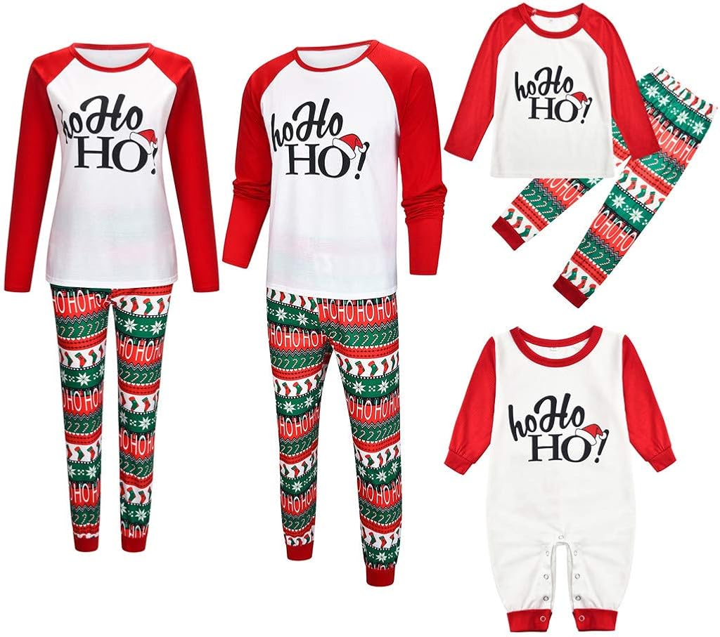 Pigiama Natale Famiglia Bambini ADO - Set 2 Pezzi Cotone, Top Maniche Lunghe E Pantaloni | Taglie Bambino/teen - Foto 4