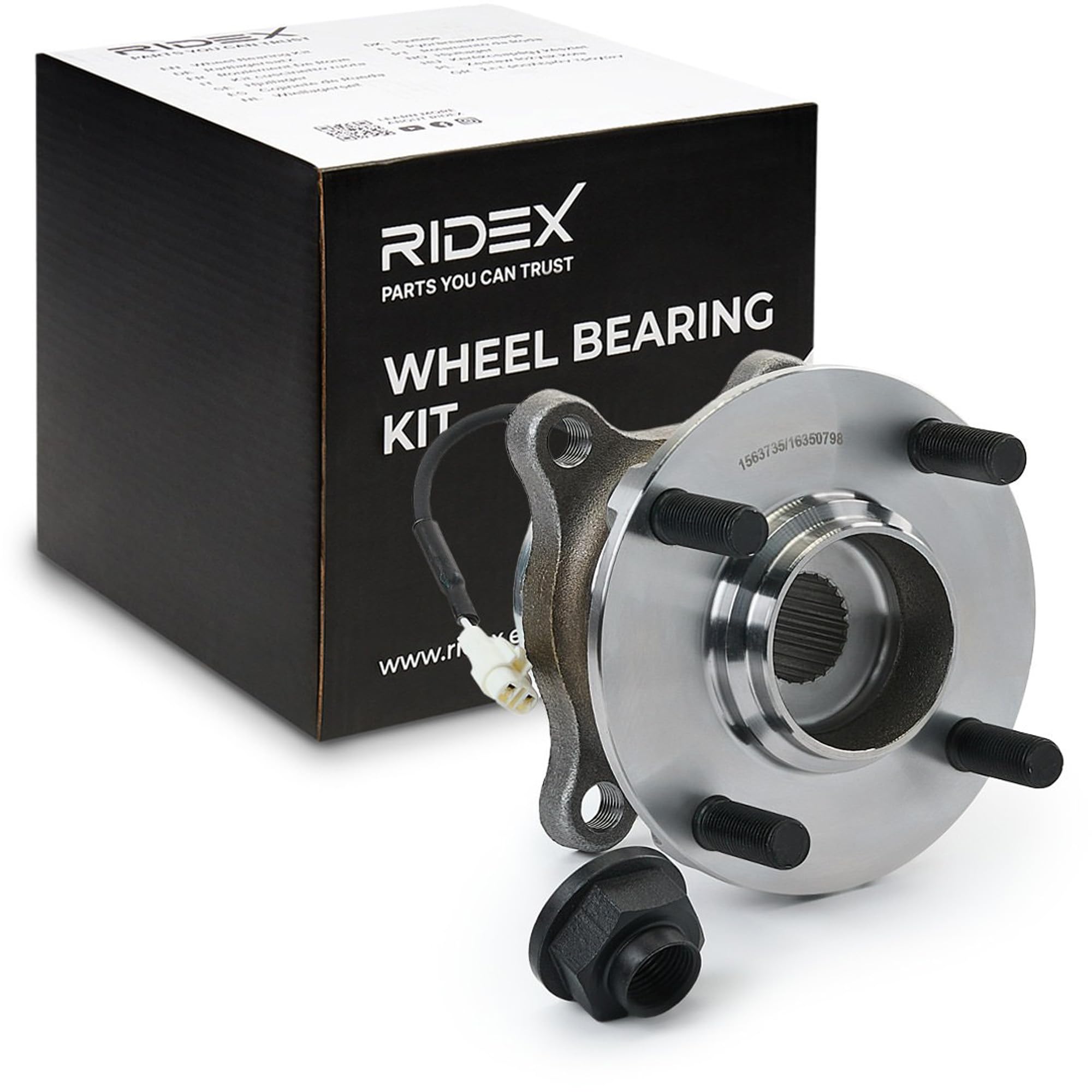 RIDEX 654W1241 Juego de cojinete de rueda Trasero Rodamiento integrado en buje de rueda Compatible con SUZUKI SWIFT IV FZ, NZ