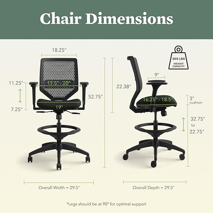 Silla de Oficina Ergonómica con Soporte Lumbar y Reposapiés miniatura 2