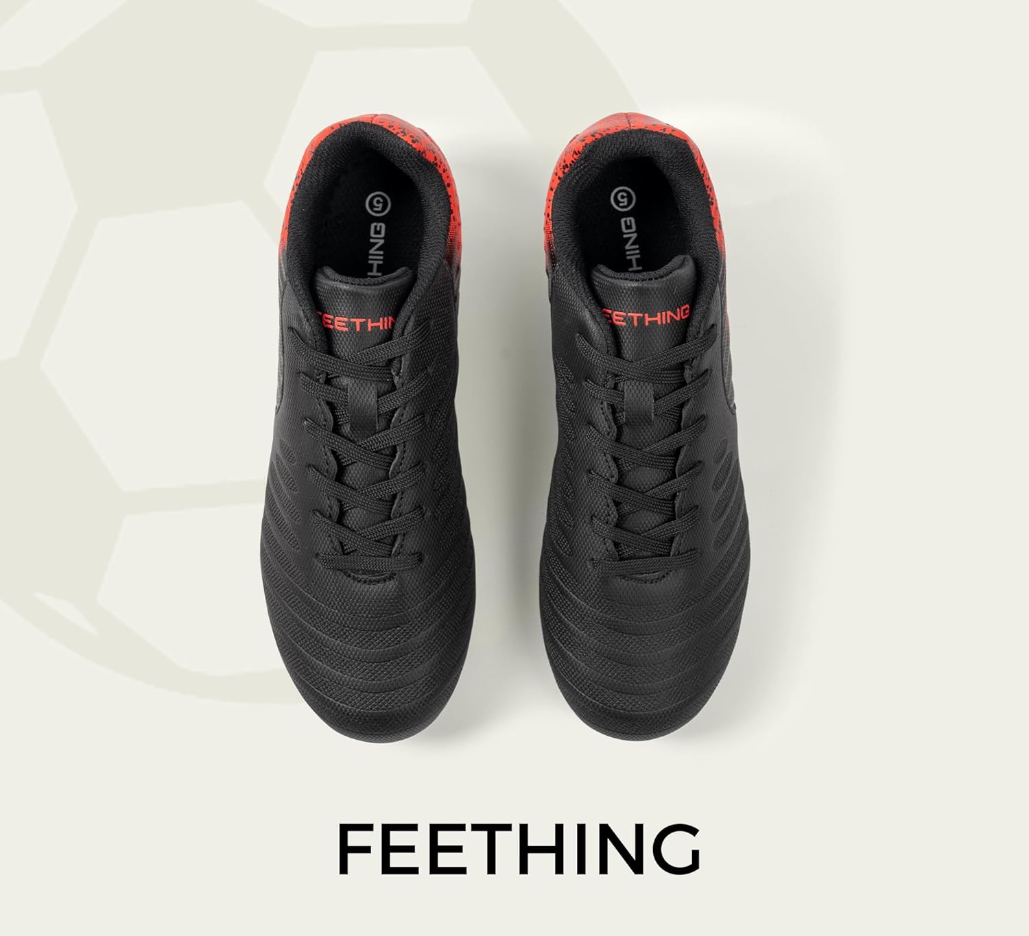 FEETHING Women's Soccer Cleats Firm Ground, Lightweight Unisex Soccer Shoes for Adults Fits Men & Women - Image 8