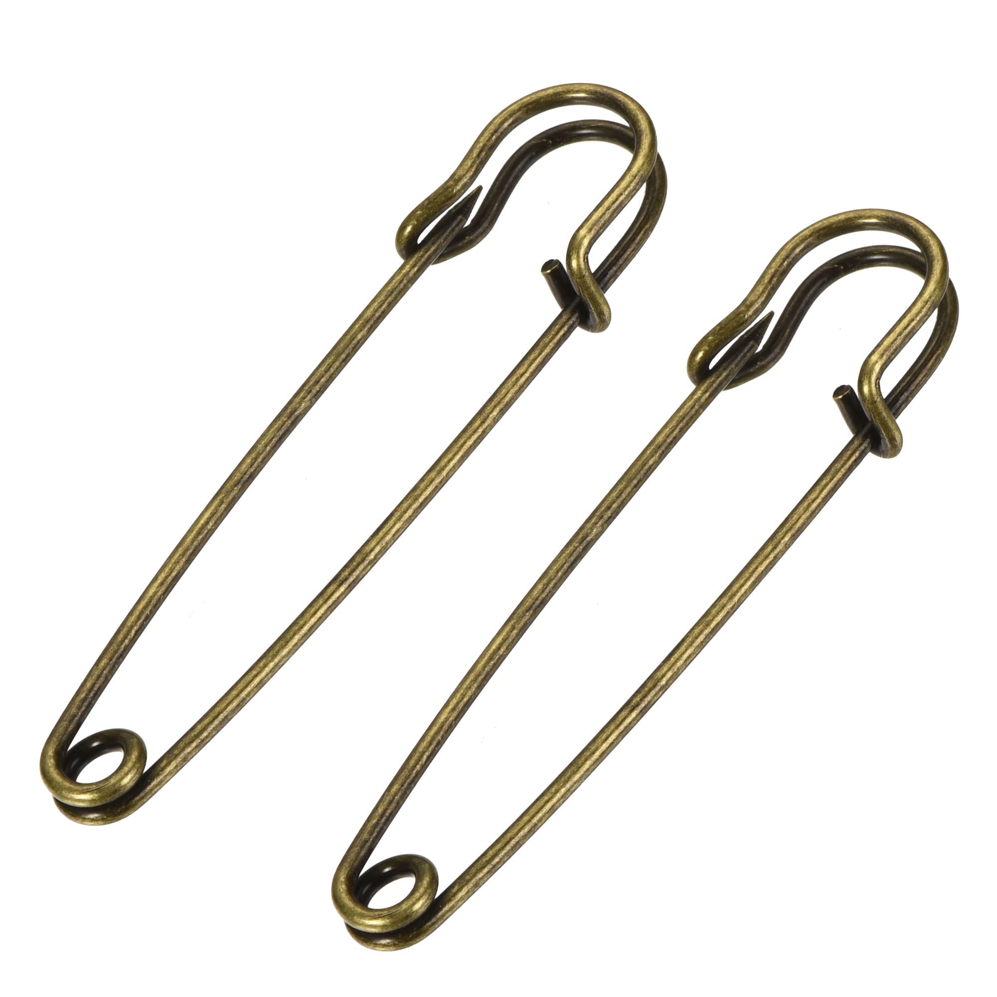 YOKIVE 500 Pcs Sécurité Épingles, Métal Couture Épingles | Super Pour Art, Artisanat, Vêtements, Quotidien Utilisation (Argent Ton, 2.13-pouce