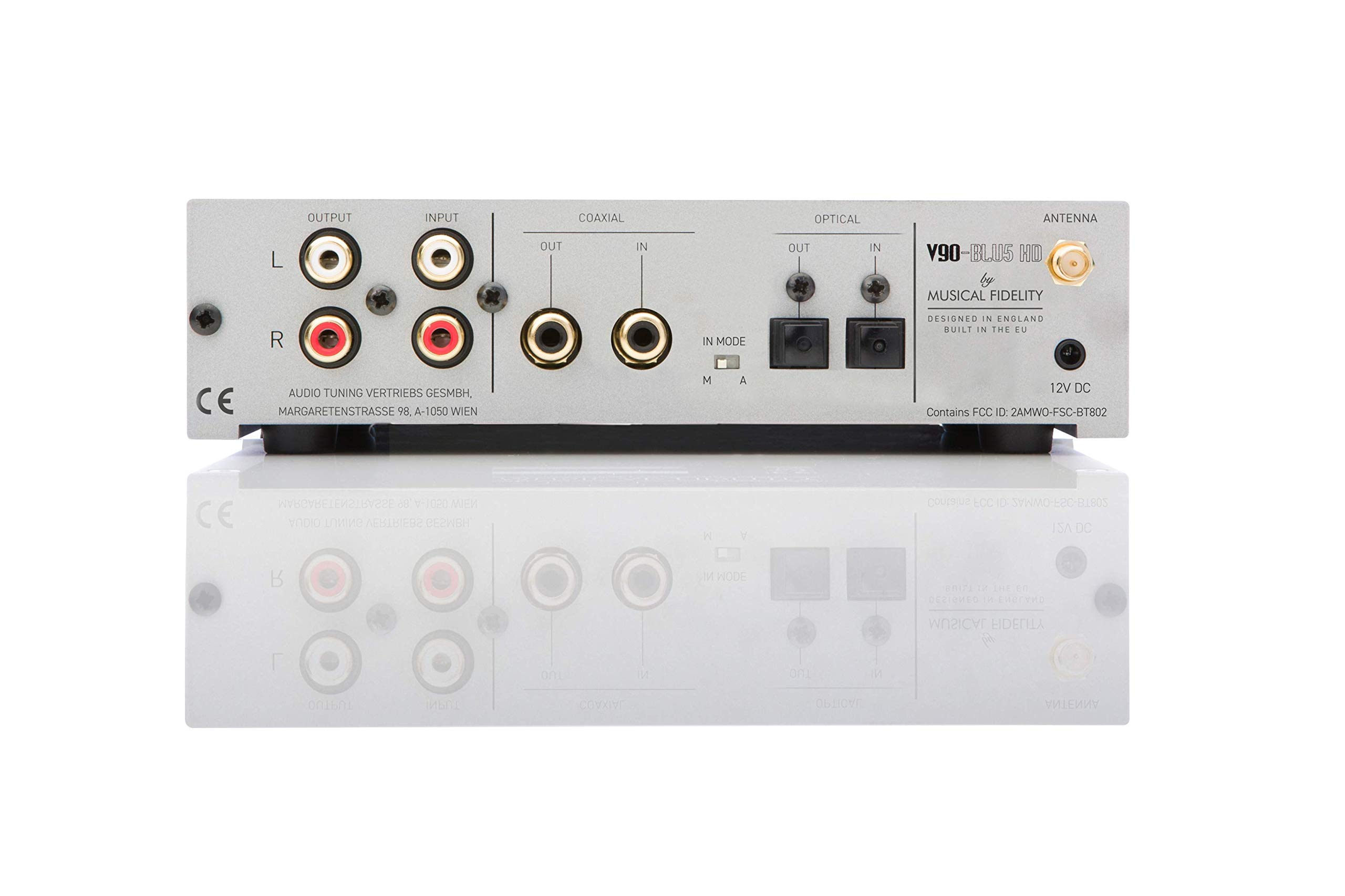 Musical Fidelity V90-BLU5 HD, High Definition Bluetooth v5.0 Empfänger und Flexibler Input Extender (Silber)