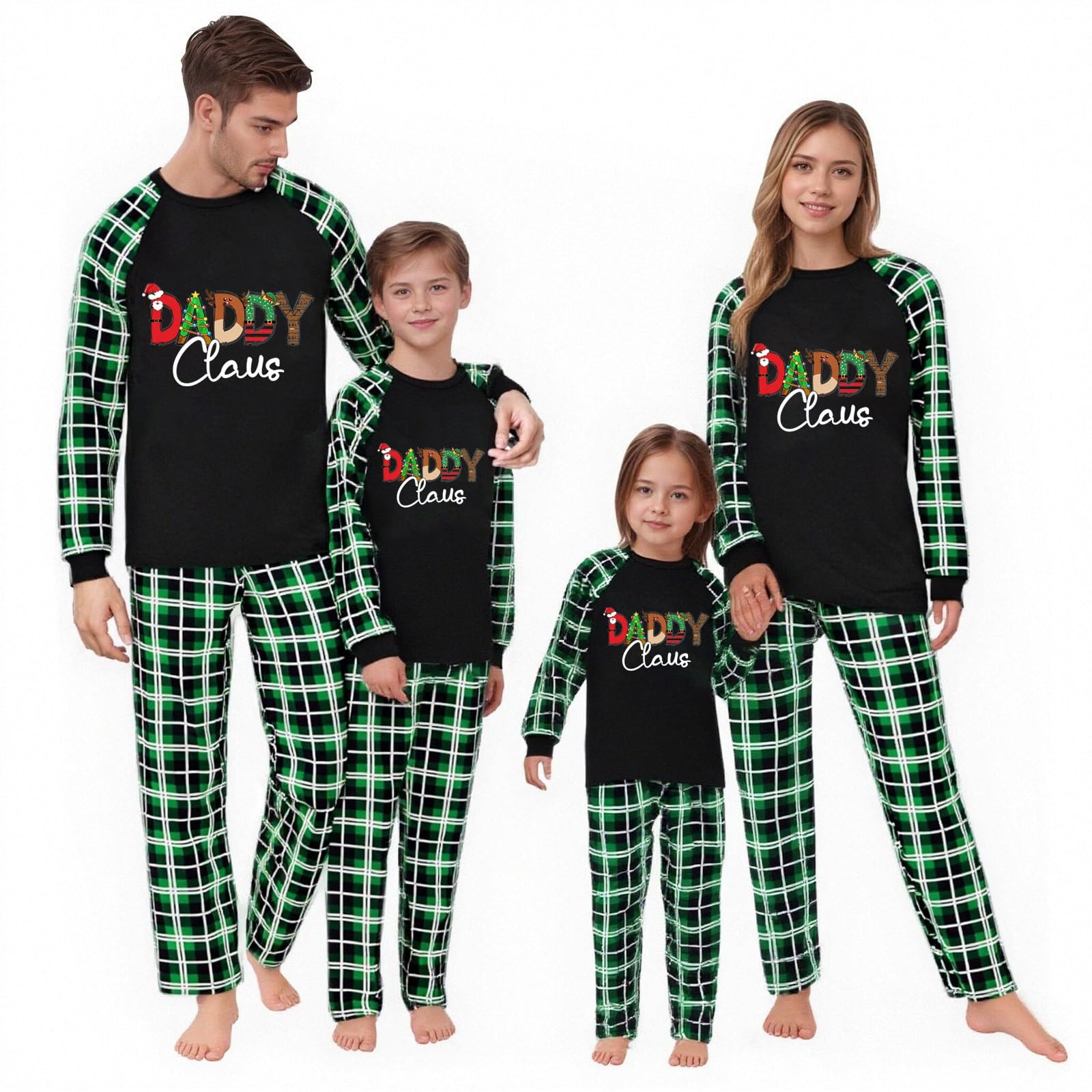 Familie Weihnachten Pyjama Weihnachten Familie Weihnachts Pyjama Set Langarm Schlafanzug Outfit Familien Pyjama Set für Herren Damen Kinder Baby Familien Hausanzug Sets