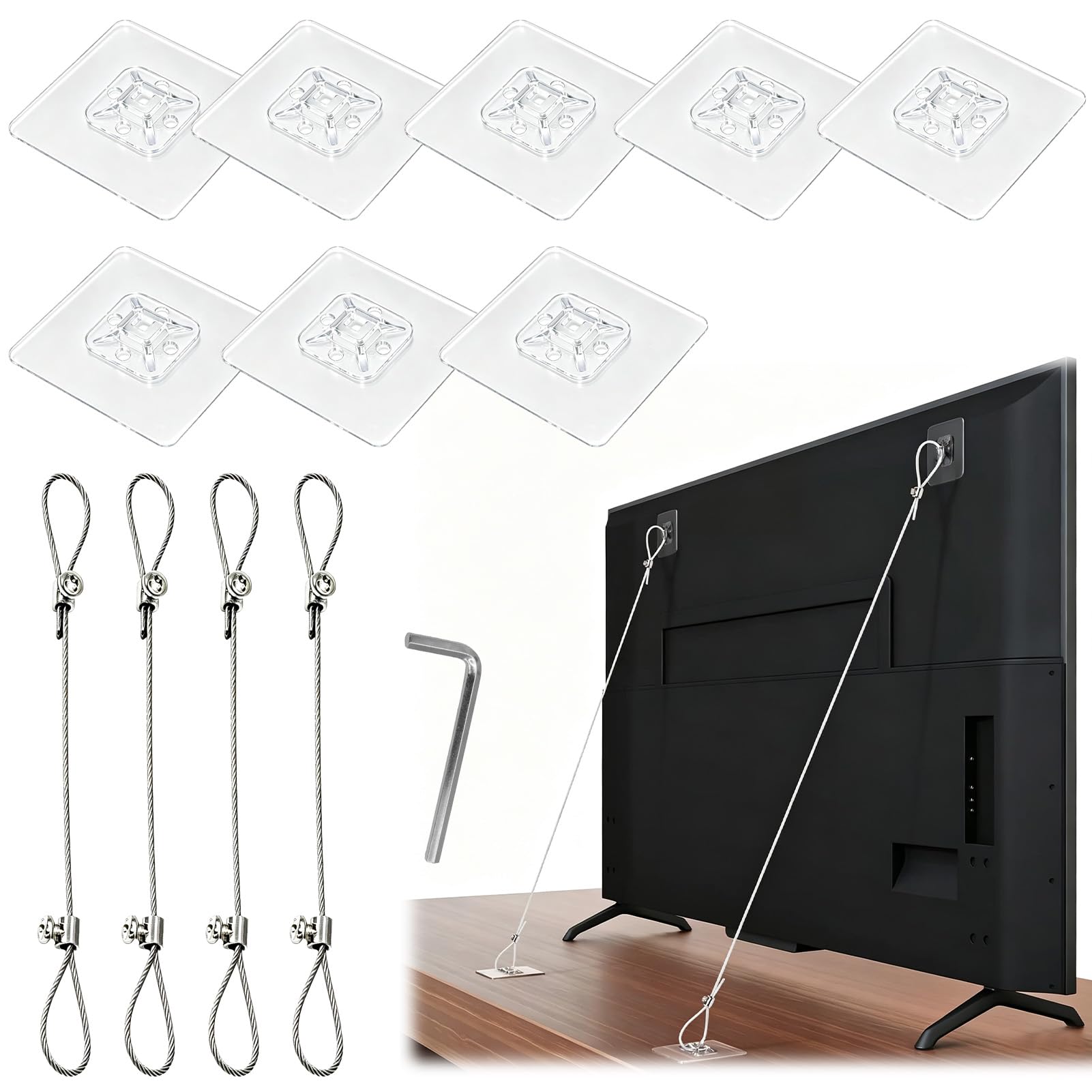 JOVIA 4 Pack TV Straps for Child Safety