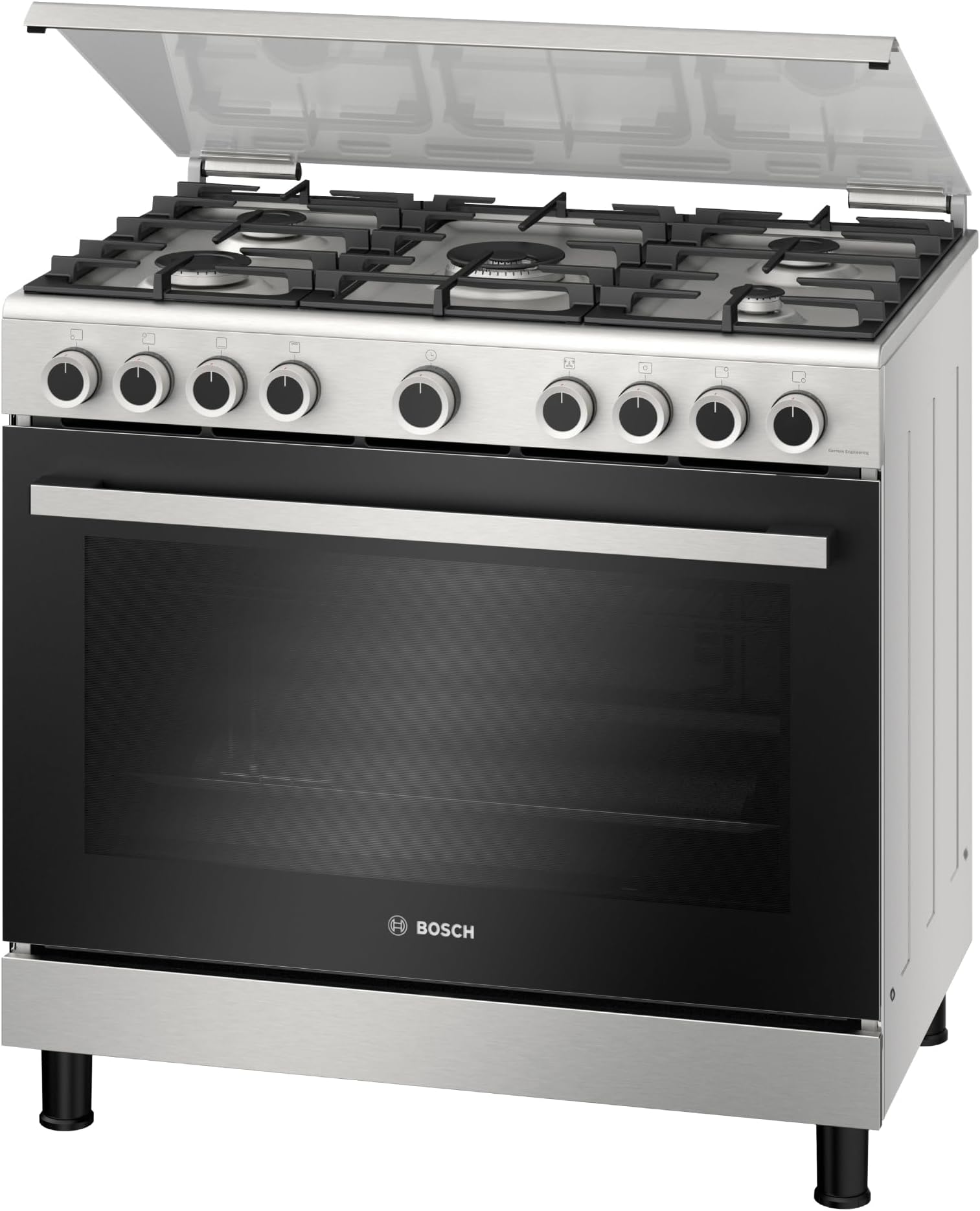 Bosch Free Standing Cooker, Gas Cooker, ‎‎84.4 cm, ‎147 L Gas Range