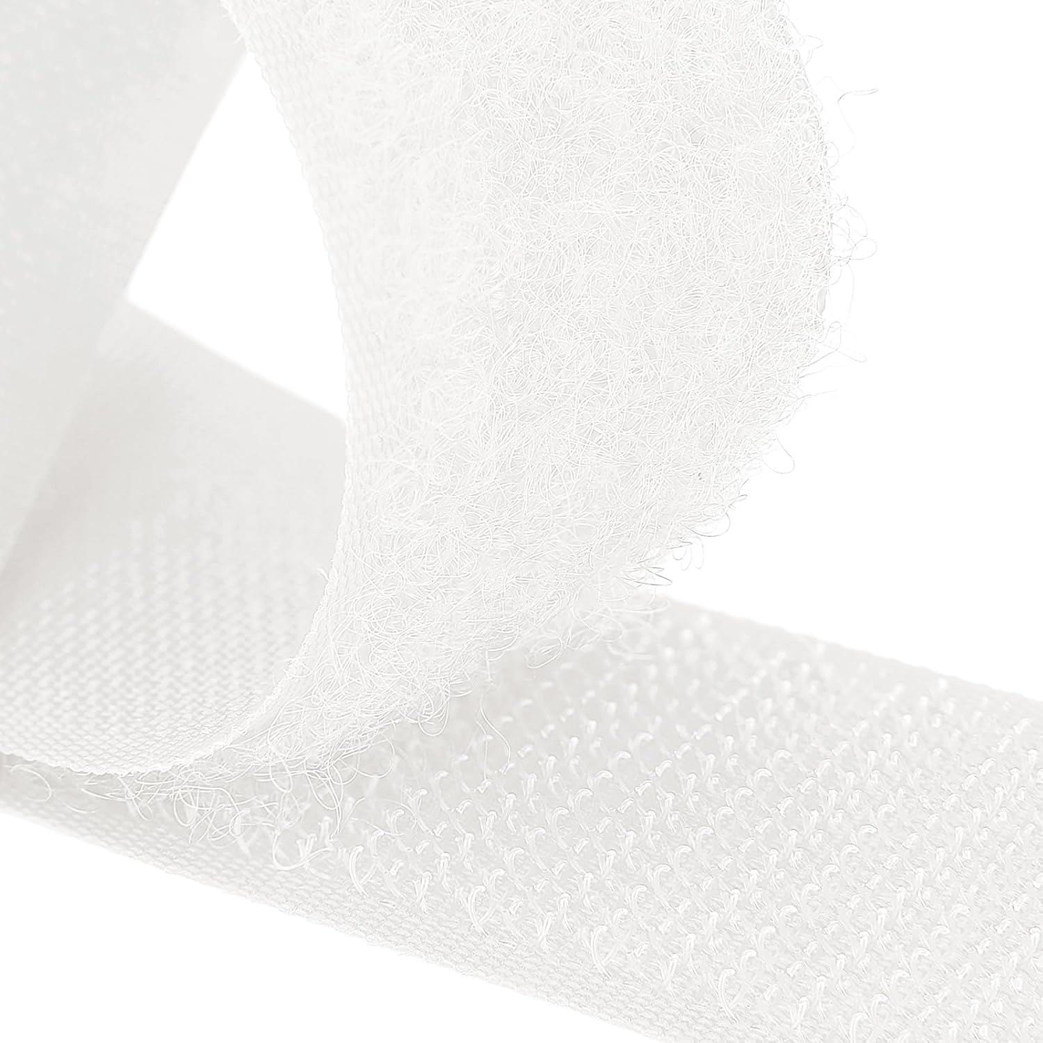 Country Brook Design 5/8 Inch Non-Adhesive Sew on Hook and Loop Fastener (White, 50 Yards)
