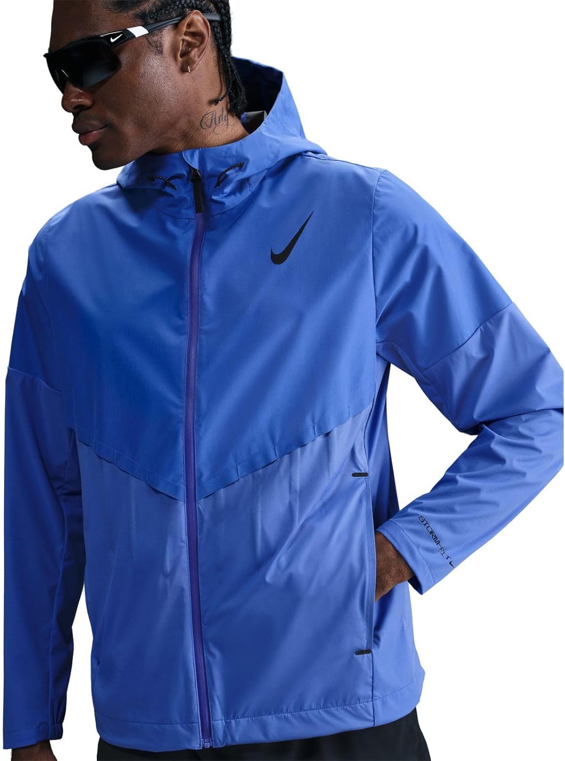 Nike AeroSwift Men's Storm-FIT Aerogami Running Jacket (Comet Blue/Black)