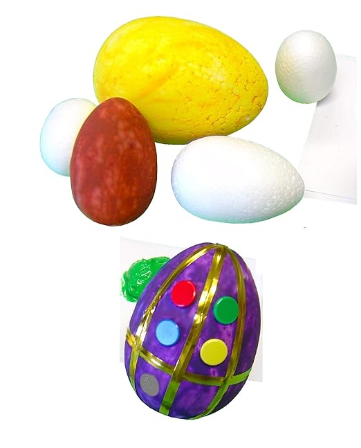 Major Brushes Assorted Polystyrene Eggs Pack of 30 Amazon.co.uk Toys