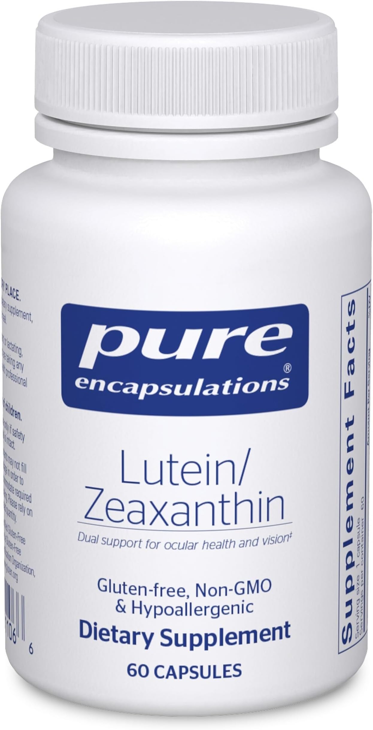 Lutein/Zeaxanthin | Supplement to Support Overall Vision Function and The Macula* | 60 Capsules