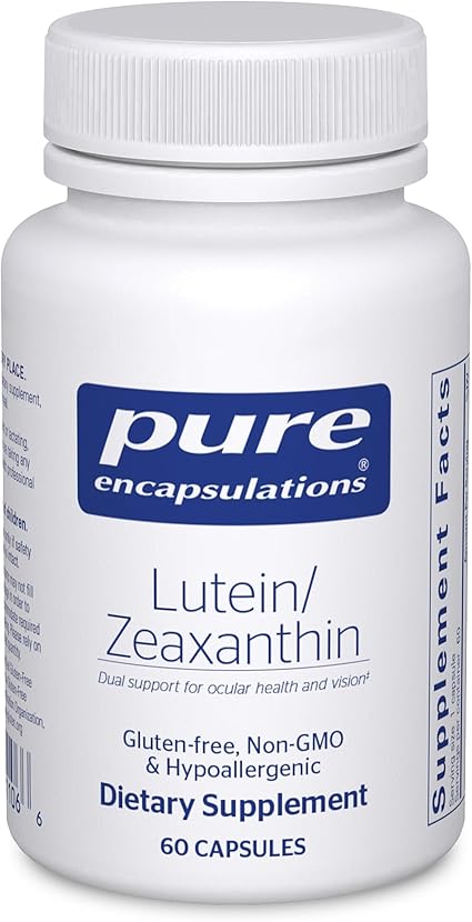Pure Encapsulations Lutein & Zeaxanthin - Supports Overall Vision* - Maintains Macular Pigment & Eye Health* - Antioxidant Support* - Vegan-Friendly & Non-GMO - 60 Capsules