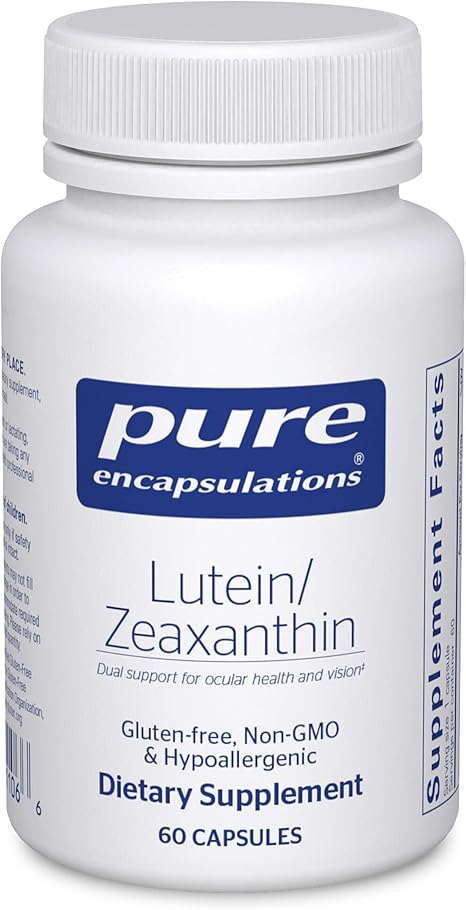 Pure Encapsulations Lutein & Zeaxanthin - Supports Overall Vision* - Maintains Macular Pigment & Eye Health* - Antioxidant Support* - Vegan-Friendly & Non-GMO - 60 Capsules