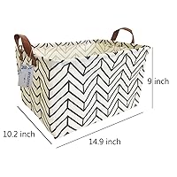 Vista 2 de Cesta de almacenamiento de lona, plegable, organizador con contenedores