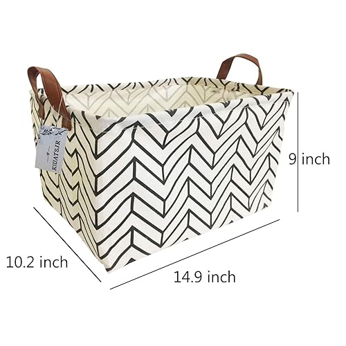 Miniatura 2 de Cesta de almacenamiento de lona, plegable, organizador con contenedores