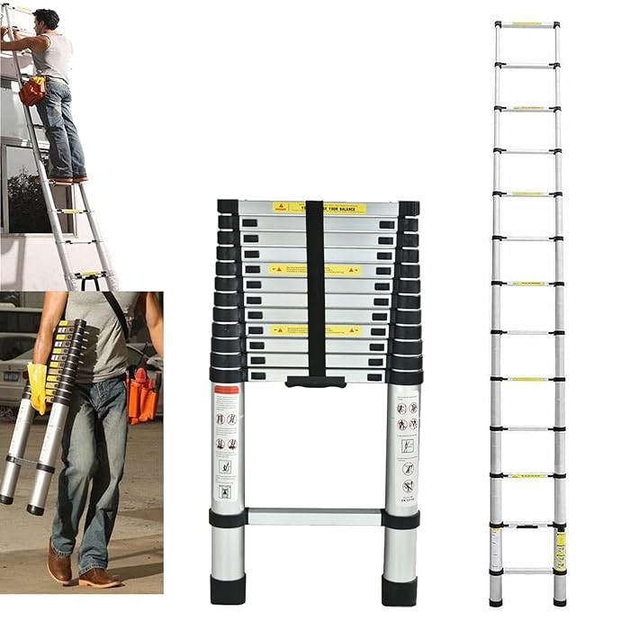 Buy Telescoping Ladder 16FT Extension Ladders for Home, Aluminum