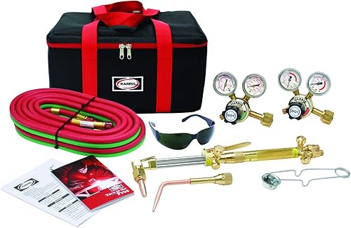 Harris HMD 85-801-300 Deluxe - Kit de antorcha de acetileno para trabajos de hierro de servicio medio 4400369