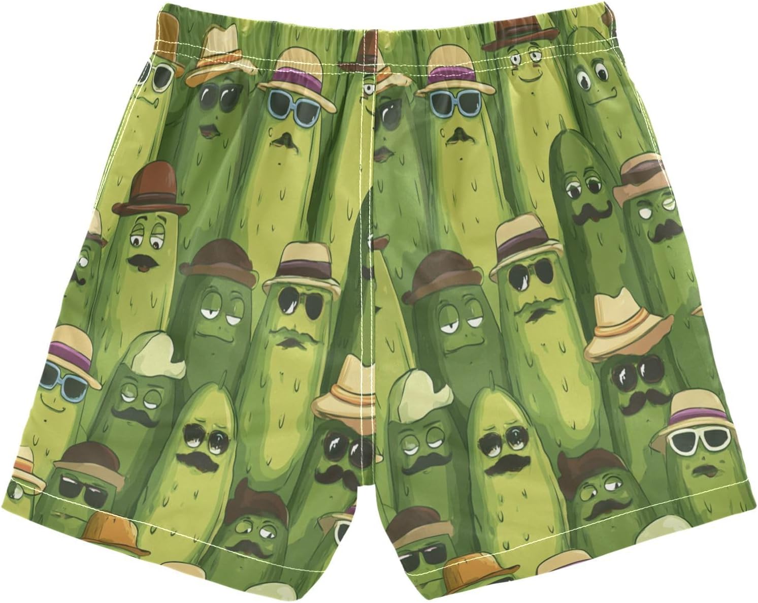 Boccsty Green Pickle Boys Swim Trunks Baby Kids Summer Toddler Beach Board Shorts 2T - Image 2
