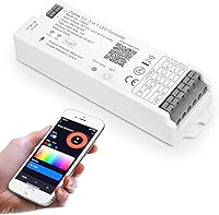 Vista 1 de LM052 ZigBee 3.0 Controlador de tira LED RGB CCT RGBW 5 en 1 regulable compatible con Smart Life APP/Alexa Echo/Google Assistant Home/Siri