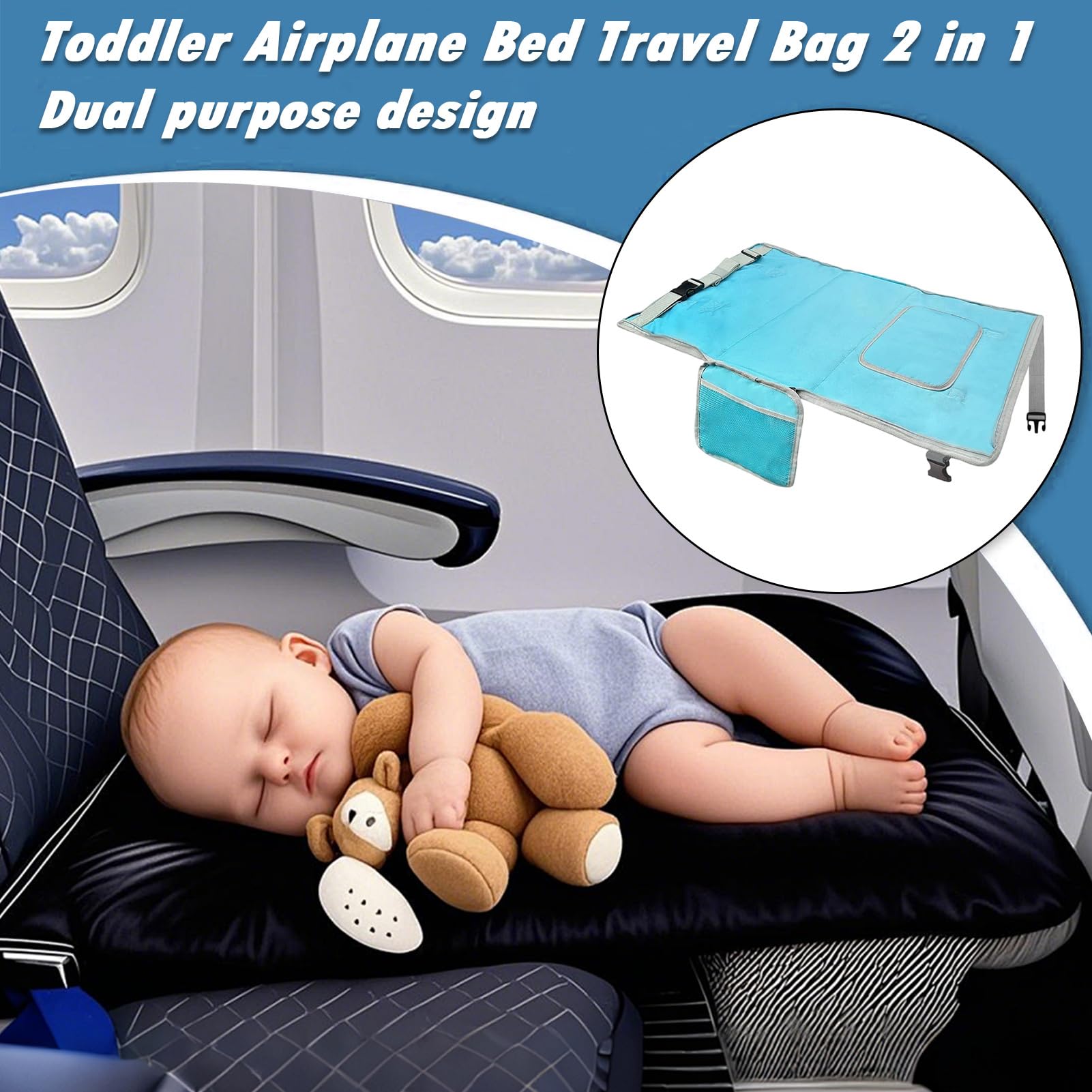Lit d'avion pour enfant – Extension de siège de bébé