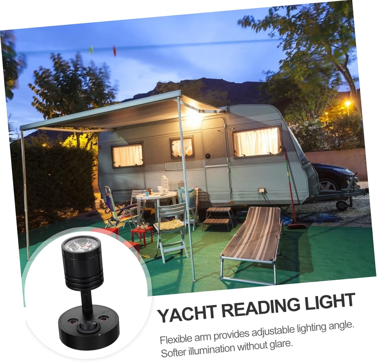 OUNONA 4pcs Led Rv Ceiling Lights Swivel Reading Light Fixture for Car Van Truck Rv Boat