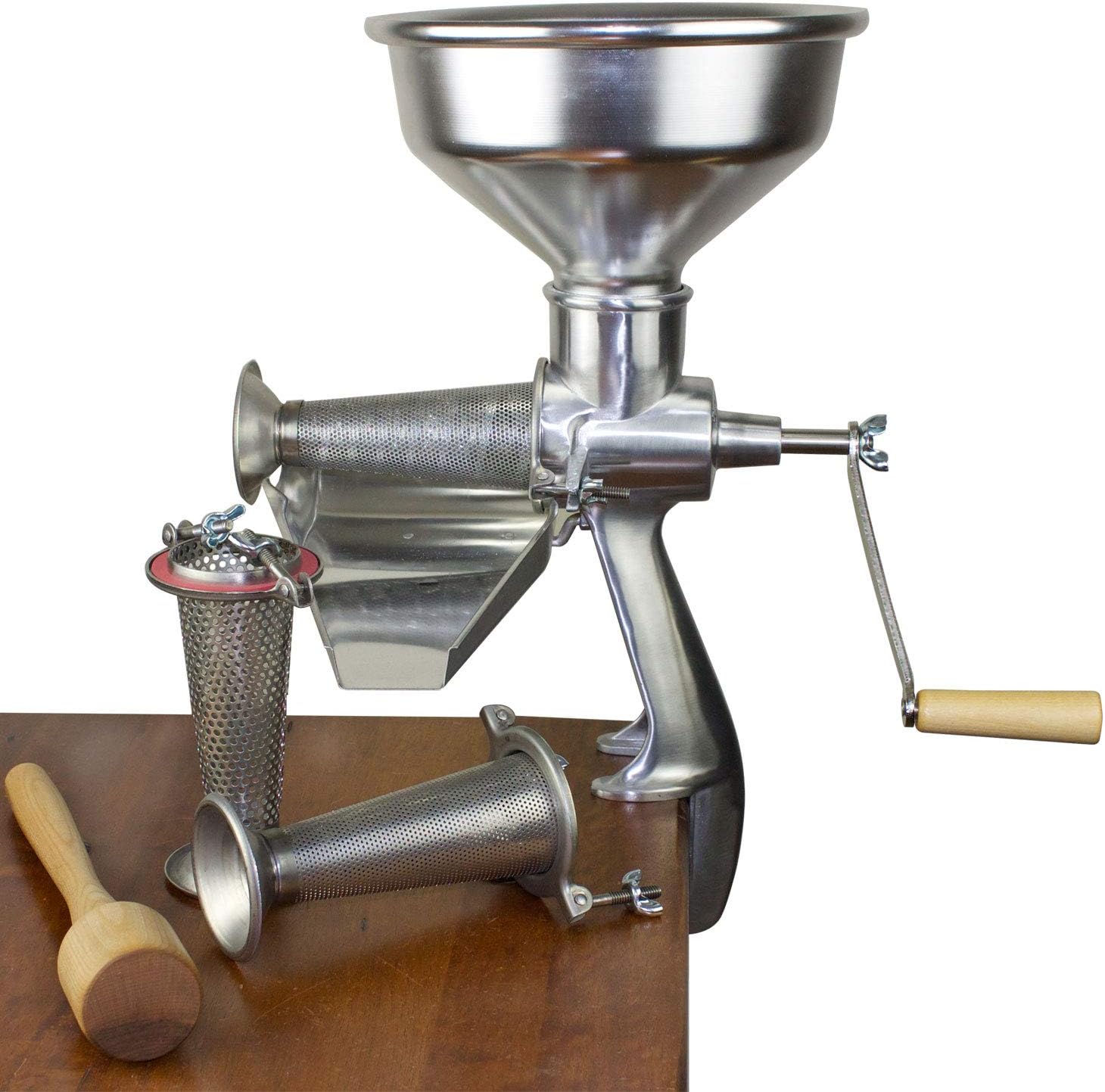 Squeezo Deluxe Strainer with Stainless Screens