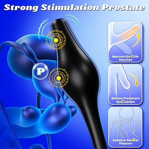 Miniatura 3 de Anillo vibratorio para el pene masajeador de próstata, 4 en 1, juguetes sexuales masculinos para hombres, anillo para el pene con control remoto, 7