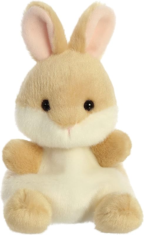 Aurora Palm Pals Peluche adorable Ella Bunny de 4,5" | Cuerpos rellenos de frijoles con personalidades coleccionables.