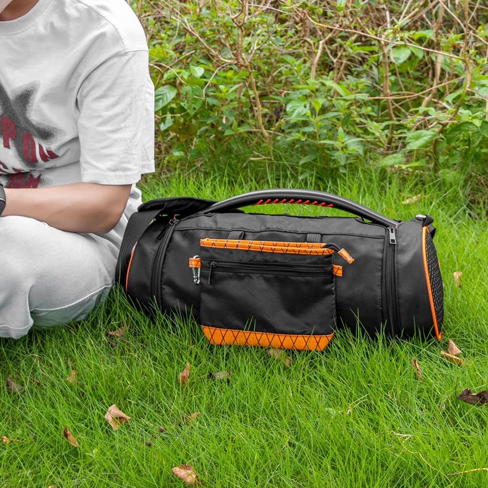EVA - Funda rígida de transporte para altavoces JBL para boombox 2 3, bolsa de almacenamiento portátil de viaje con ventana transparente, caja protectora a prueba de golpes, 47 x 18 x 18 cm