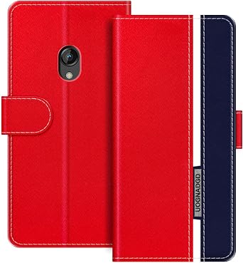 Leather Phone Case Compatible with Nokia 3210 2024 Flip Wallet Cover with Magnetic Closure, Kickstand & Card Holders, Shockproof Protection Red