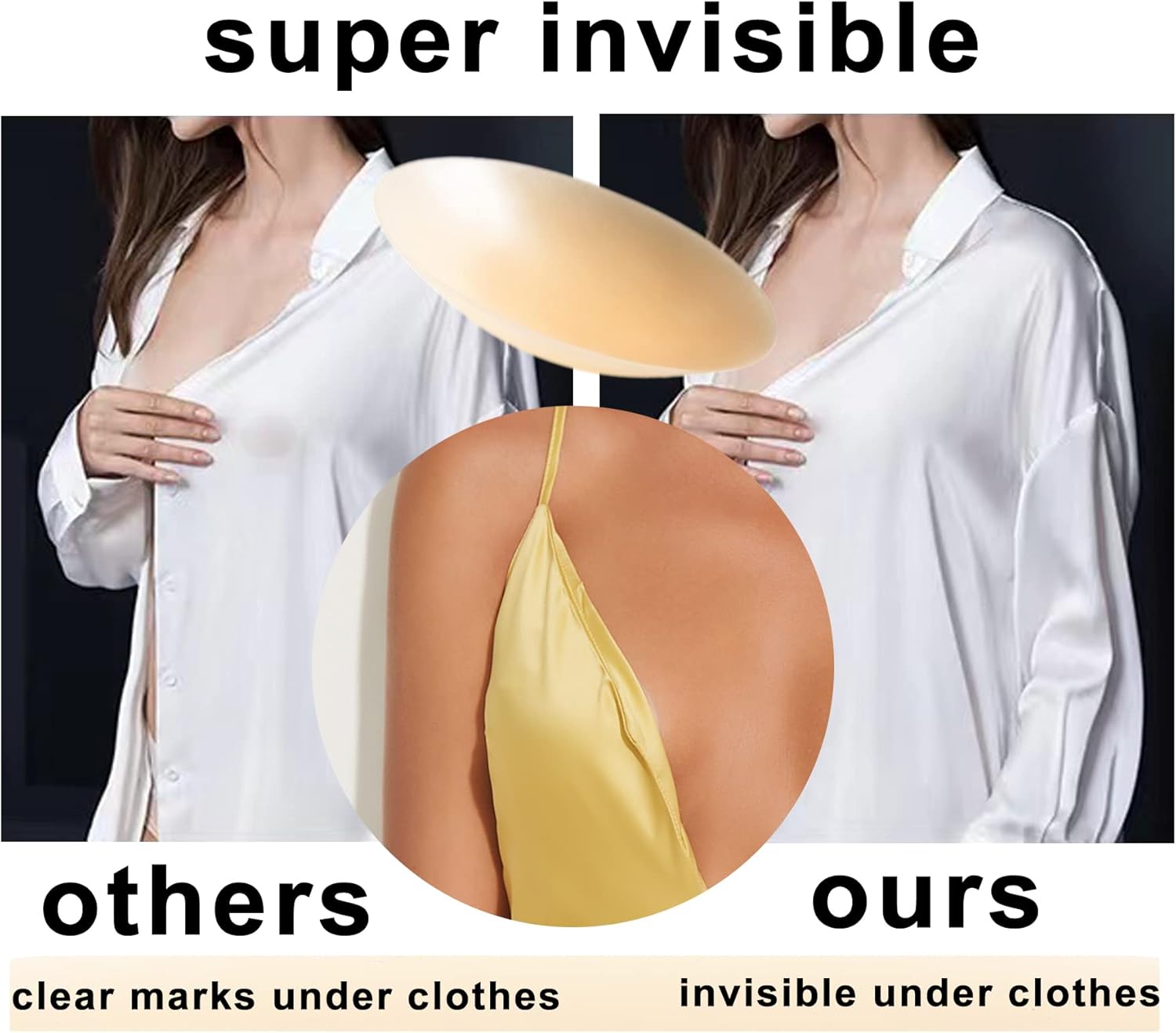 PRETTYWELL Nipple Covers - Waterproof Silicone Nipple Pasties for Women - Reusable Sticky Breast Petals with Case - Image 5