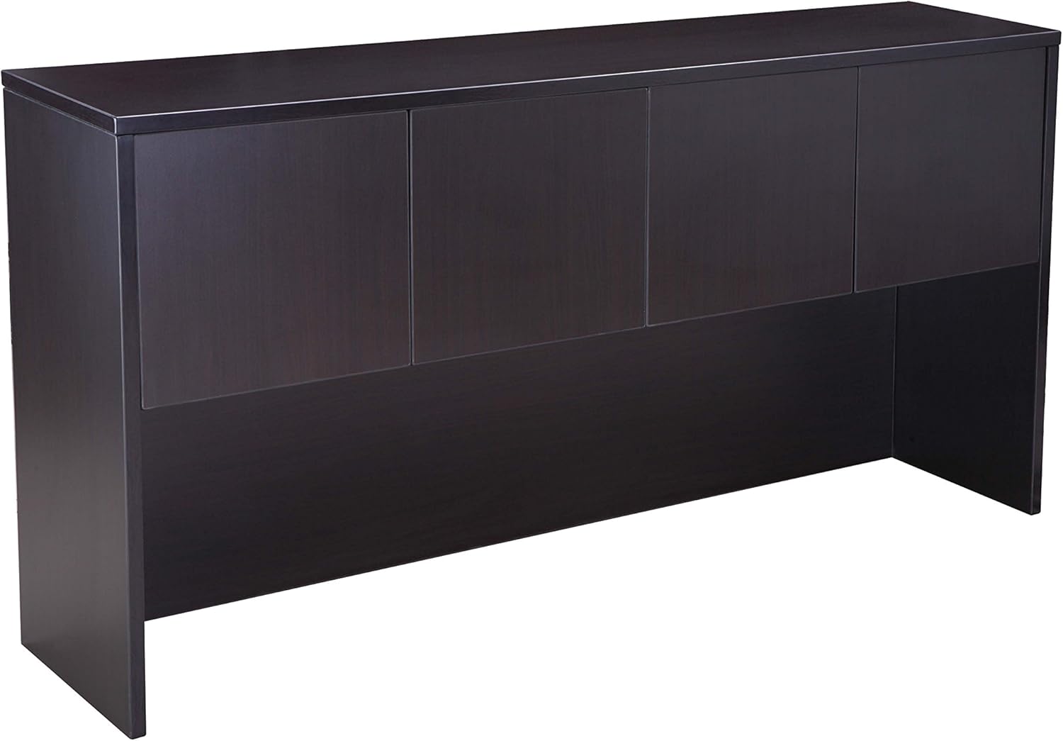 BOSS Hutch with Doors, 71" x 15" x 36", Mocha