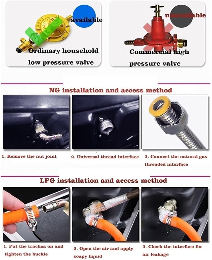 Estufa de Gas 2 Puestos 73 cm Multigas con Encendido Automático miniatura 8