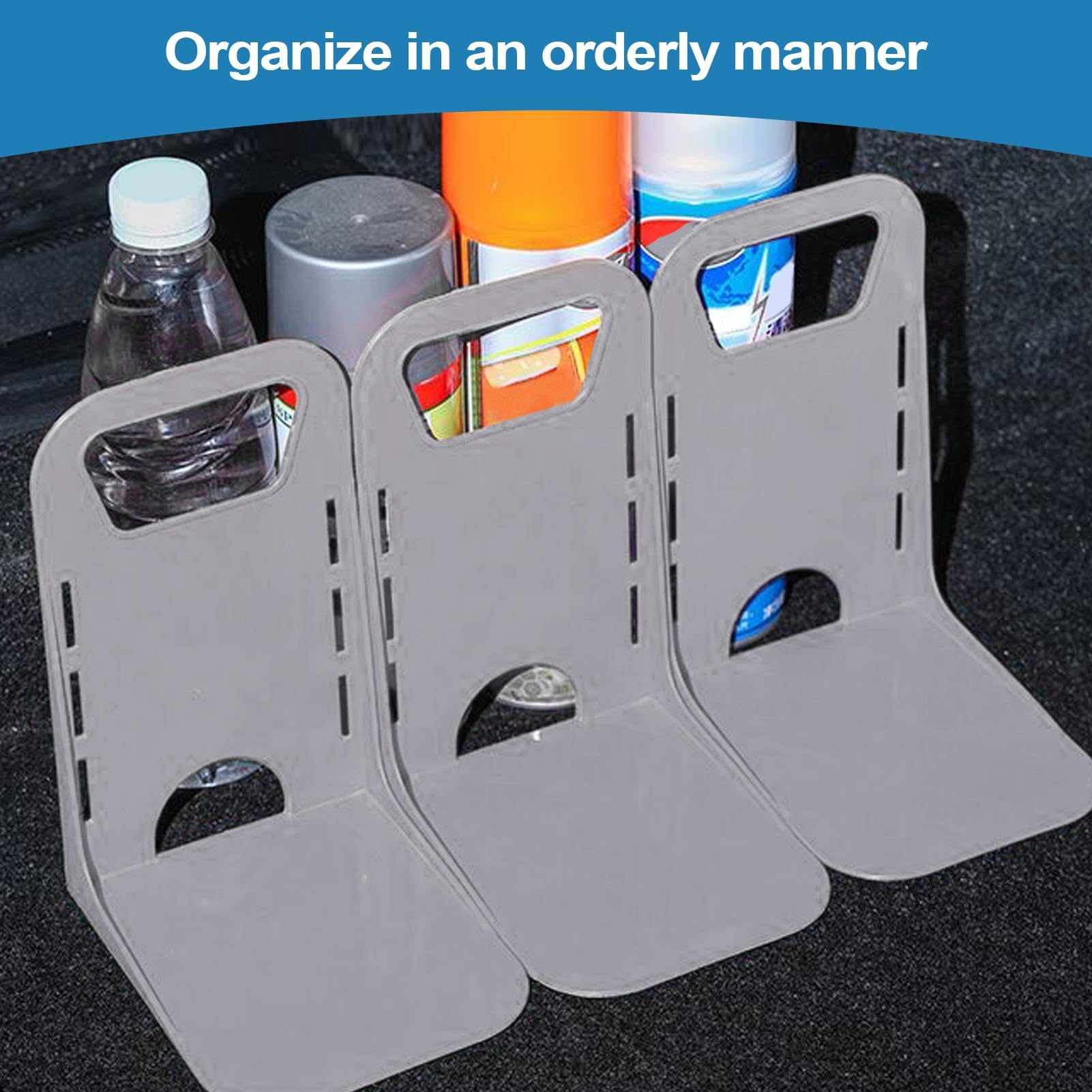 Armor All Trunk Cargo Blocks 2-Pack - Velcro Trunk Organizer Dividers To Secure Cargo In Cars, Trucks, SUVs & Vans