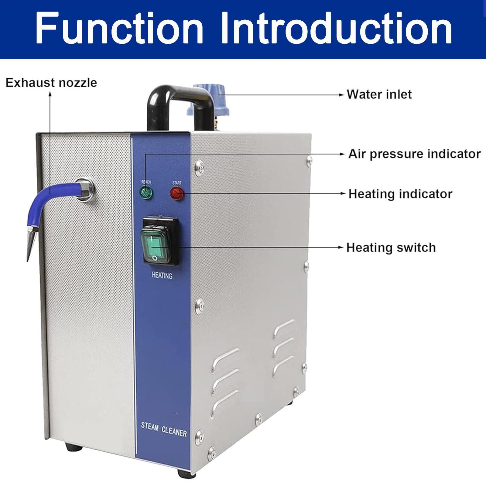 Pulitore per gioielli e macchina per la pulizia a vapore, 1300 W, capacità 2 l, in acciaio inox per monete, piccole parti metalliche, circuiti, necessità quotidiane, strumenti di laboratorio