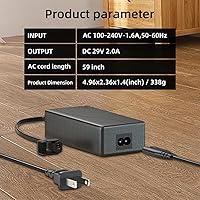 Vista 2 de Weilianda Fuente de alimentación reclinable eléctrica, repuesto de cable de alimentación reclinable, transformador de fuente de alimentación