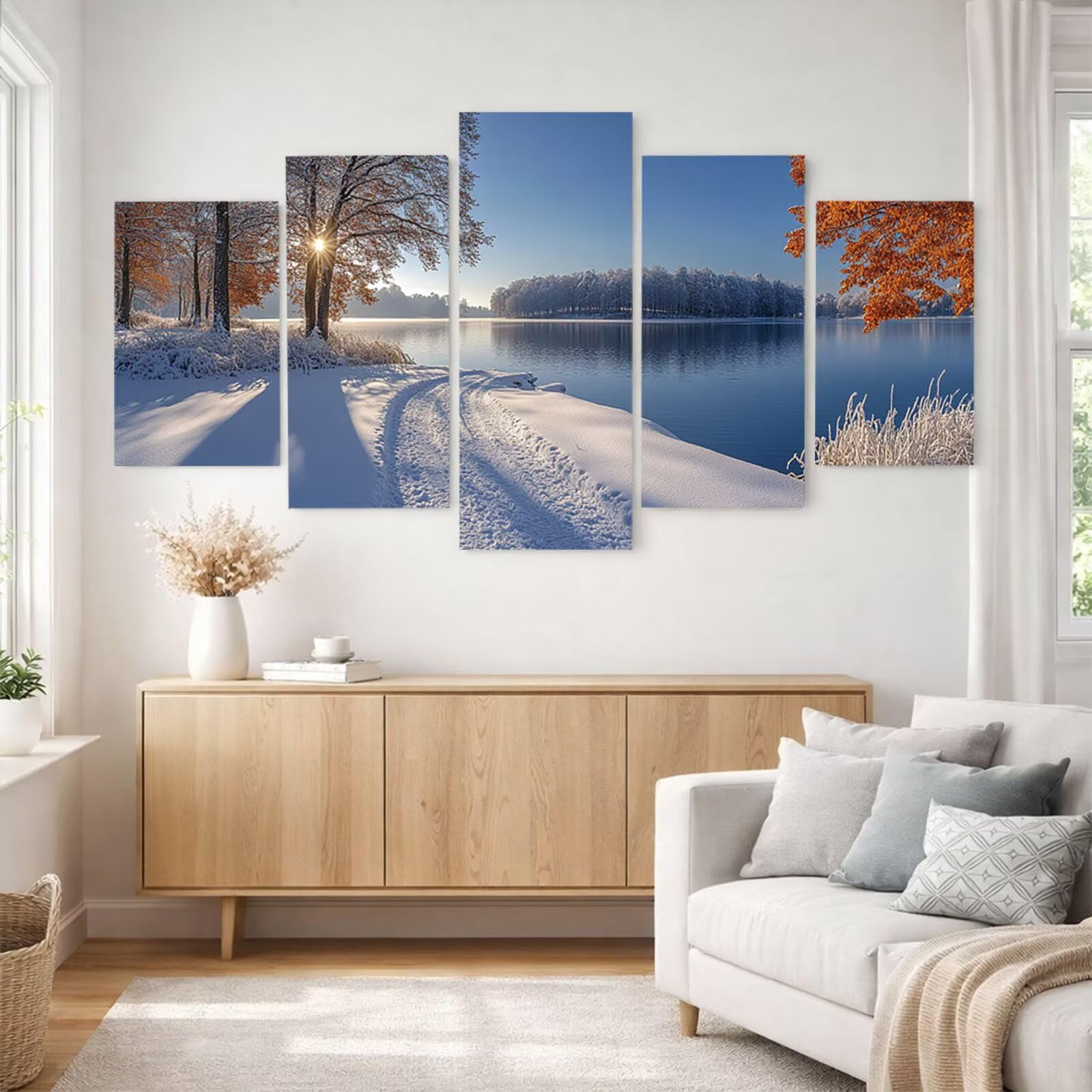 5 Pack Painting by Numeros Adult Winter Three Sizes Luminous YCBZ-1489