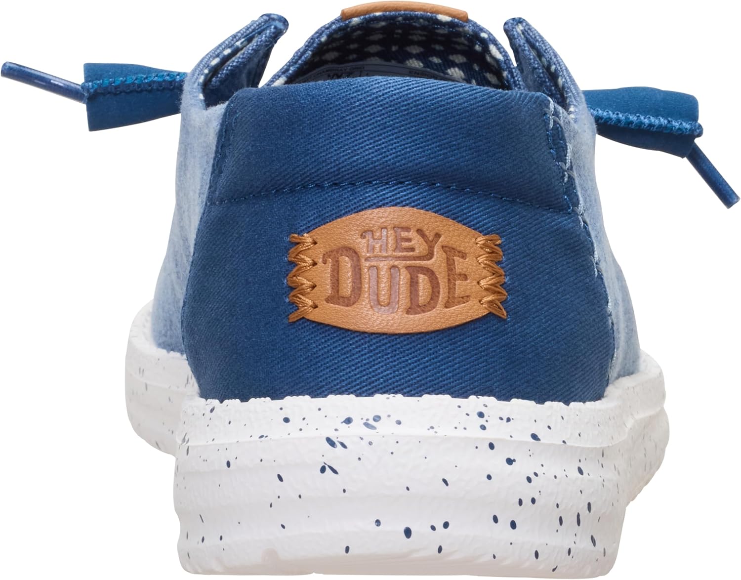 HEYDUDE Women's Wendy Chambray Grid, Women’s Shoes, Women’s Slip-on Loafers, Comfortable & Light-Weight