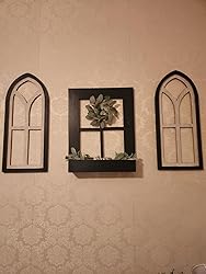 Amazon.com: Farm and Posh Rustic Arched window frame, 28x12, hanging ...