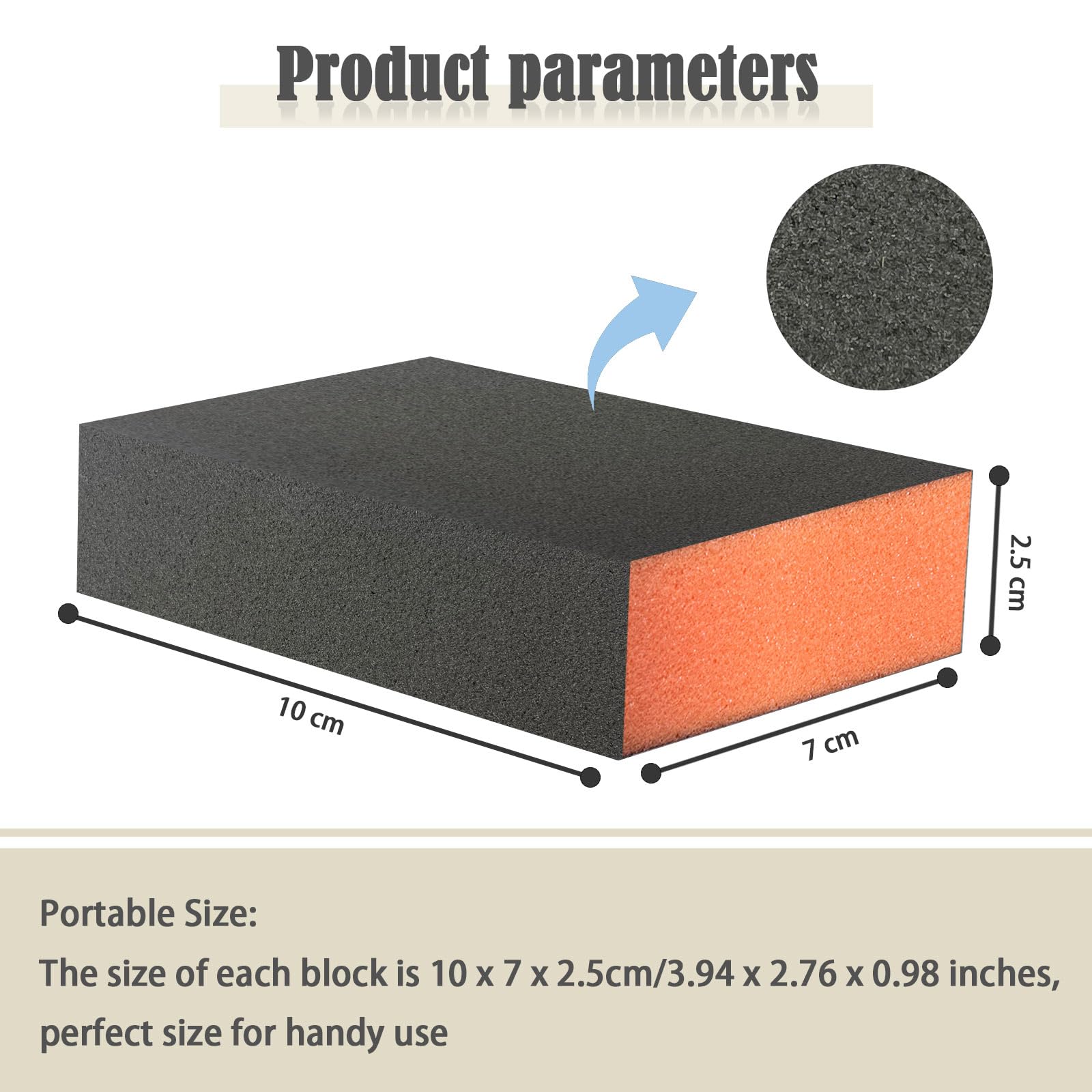30 éponges Abrasives Grain 400 - Pour Ponçage à Sec Ou Humide Du Bois, Métal, Mur, Plastique - Taille 100x70 Mm - 3