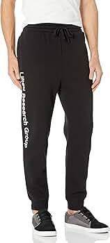 Ahorn Pantalon de jogging grande taille noir pur coton