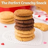 Vista 3 de Mi-Del Galletas de chocolate crujientes, con certificación sin OMG, 0.00 oz de grasa trans, galletas saludables (paquete de 8)