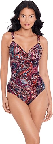 Miraclesuit Women's Swimwear Dynasty Siren Soft Cup Underwire Bra One Piece Swim