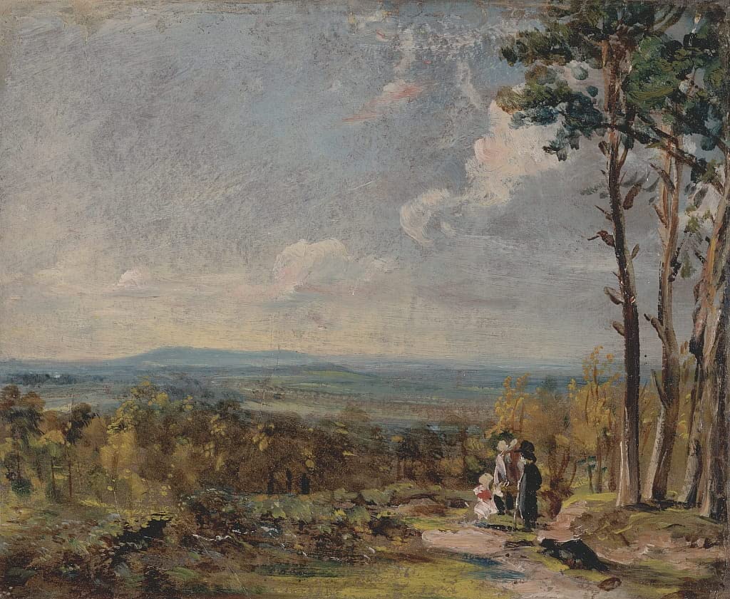Cuadro de John Constable para salón: arte clásico de Hampstead Heath (60x90 cm) 5