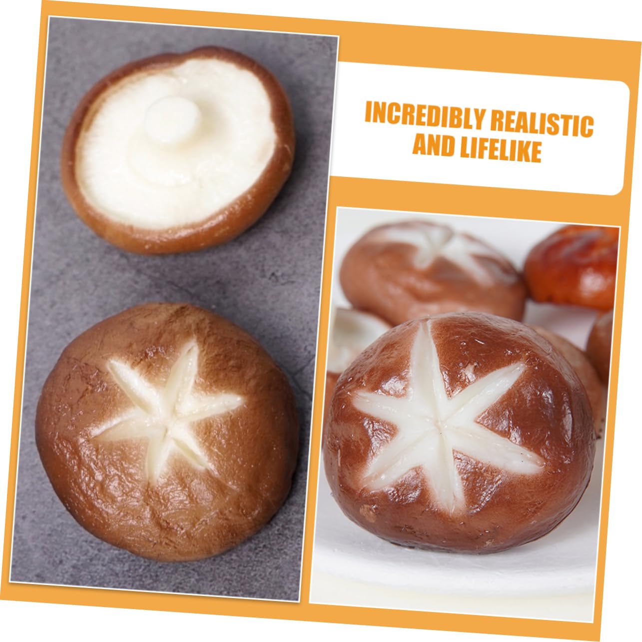 MAGICLULU Lot De 5 Champignons Artificiels pour Barbecue Réalistes Et Robustes 5 X 5