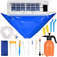 14Pcs Mini Split Cleaning Kit, Professional Mini Split Cleaning Bag with 2L High-Pressure Sprayer & Gloves, AC Cleaning Kit for Wall-Mounted Air Conditioners - Small