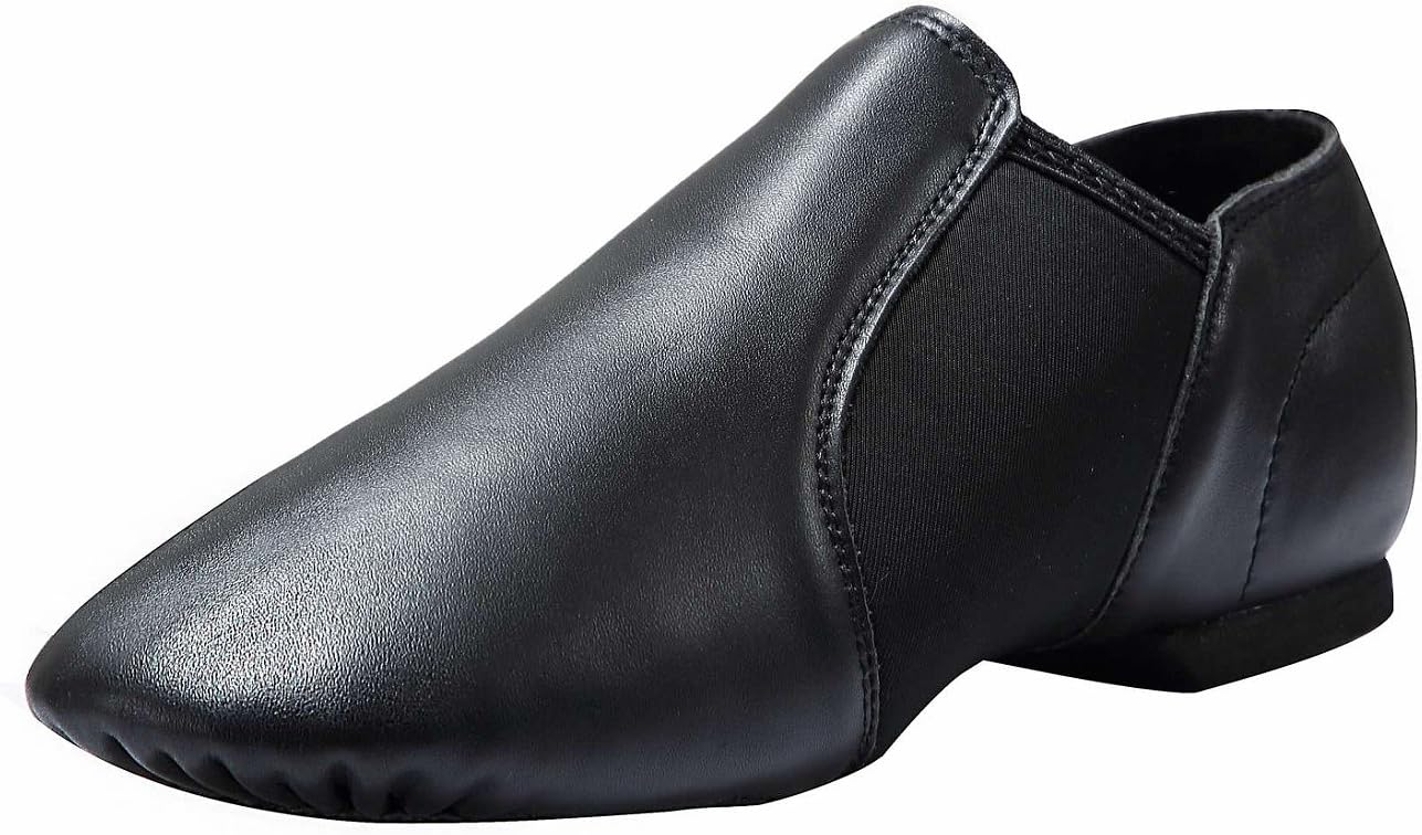 Women's Leather Upper Slip-on Jazz Shoe