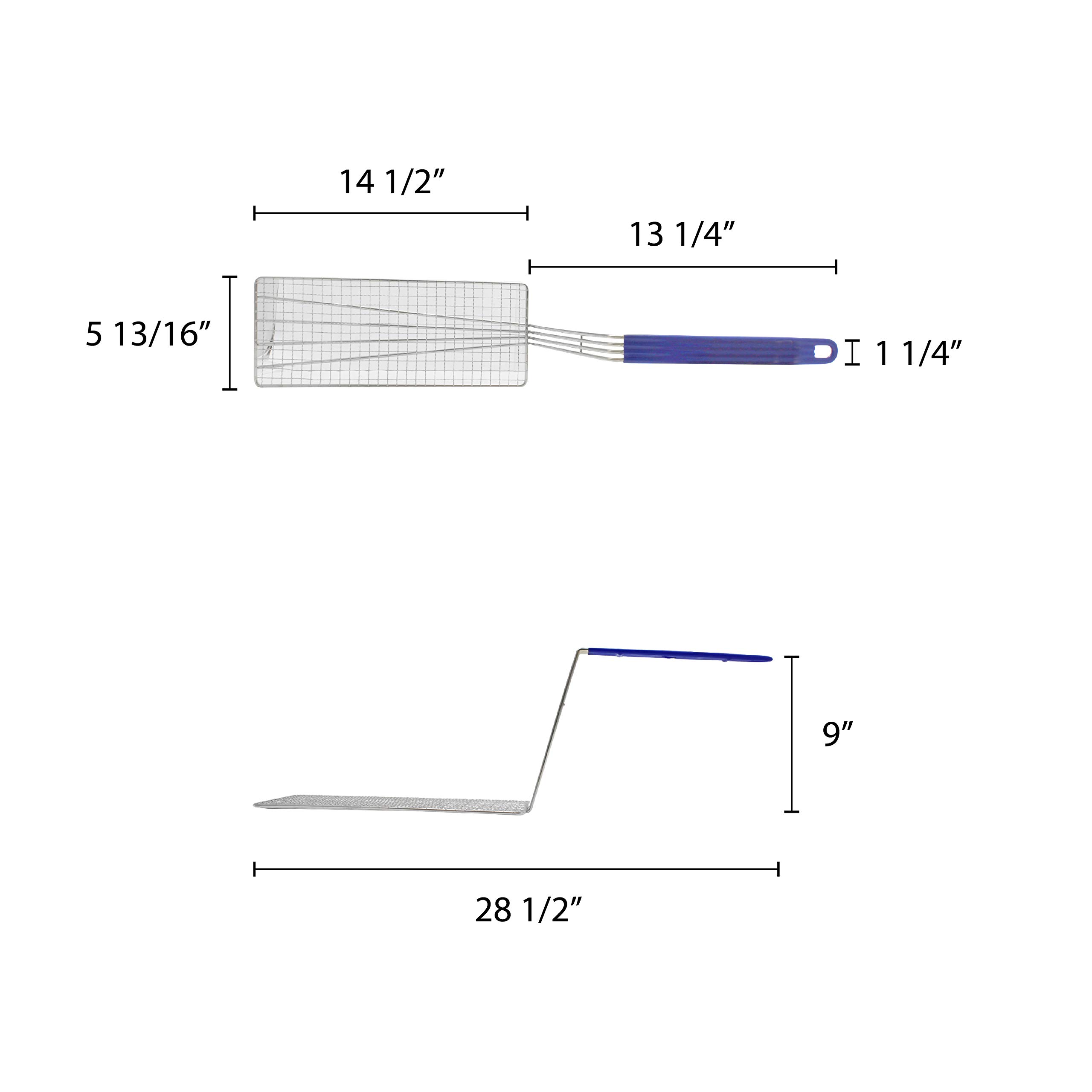 Thunder Group 5.75 x 14.5 Inch Fry Basket Press