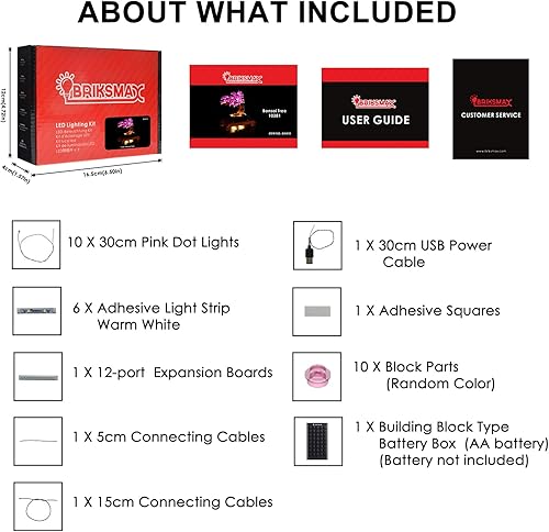 Vista 21 de BRIKSMAX Kit de iluminación LED para Lego Tranquil Garden (versión mejorada)- Compatible con Lego Icons 10315 Modelo de bloques de construcción,